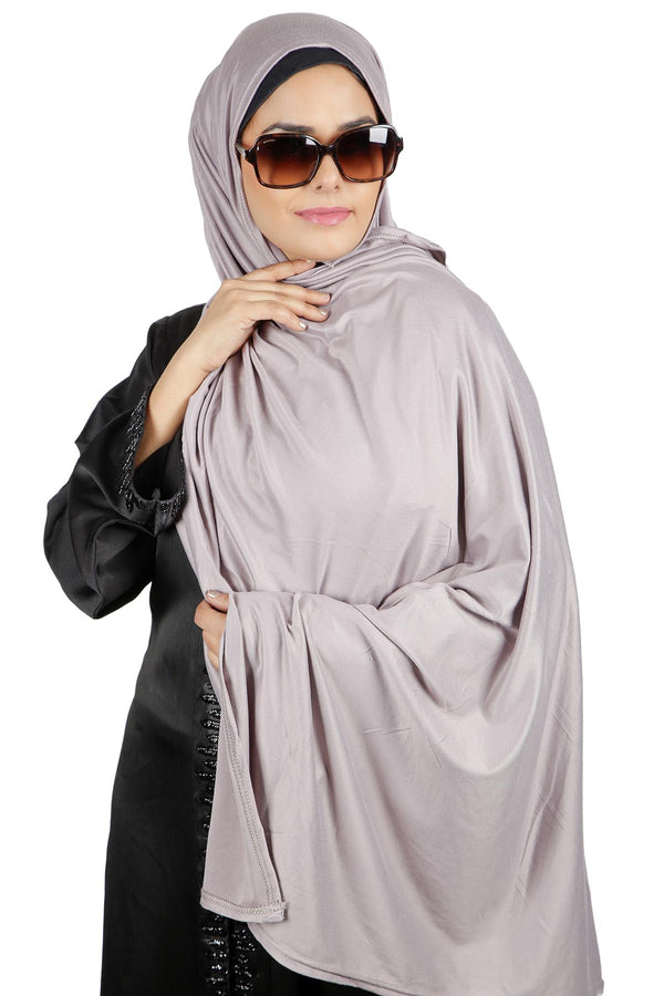 Ash Grey Subtle Hijab