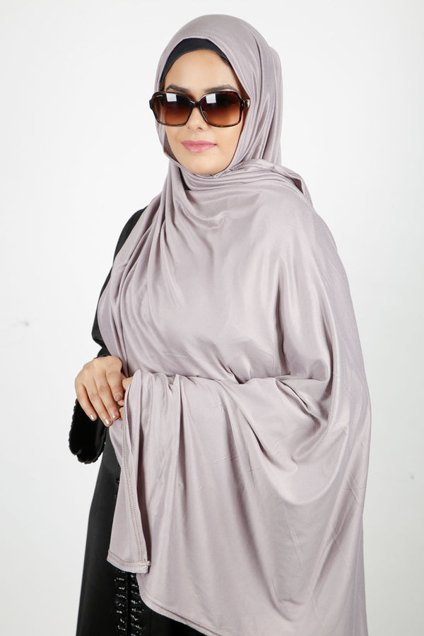 Ash Grey Subtle Hijab
