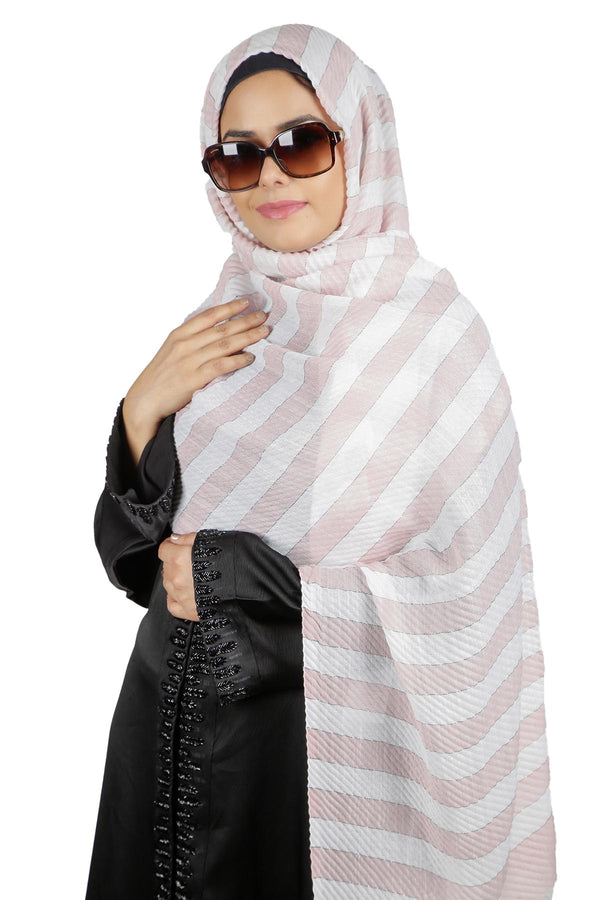 Baby Pink Crushed Hijab