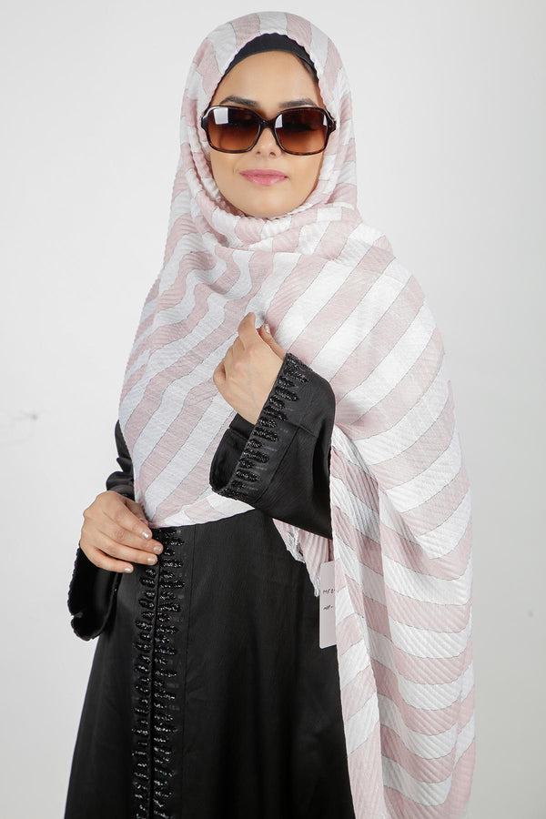 Baby Pink Crushed Hijab