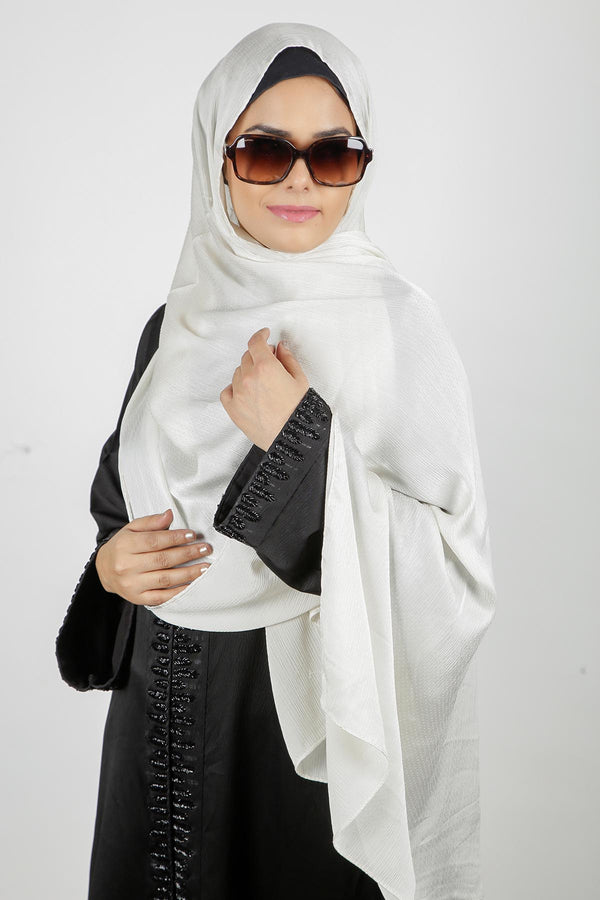 Off White Stylish Hijab
