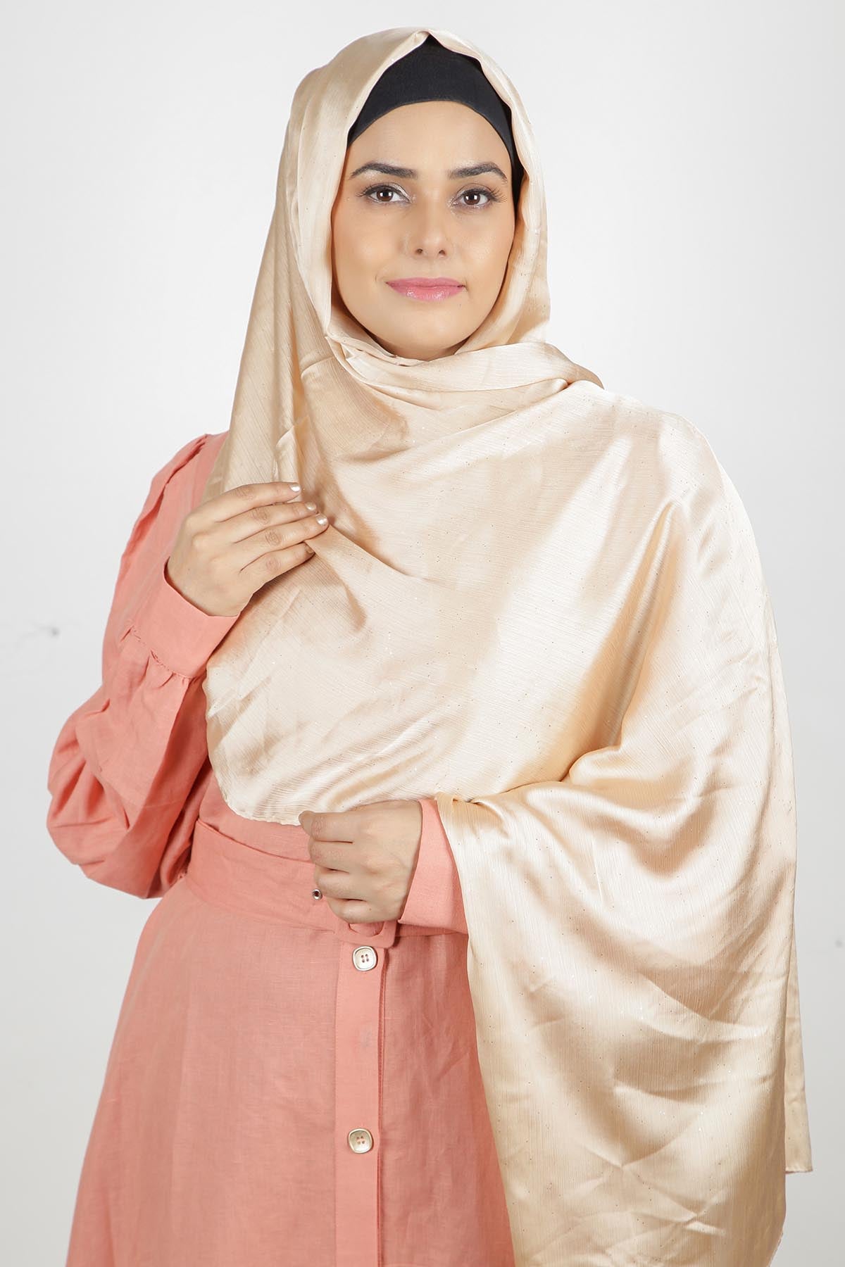 Golden Rich looking Premium HIjab