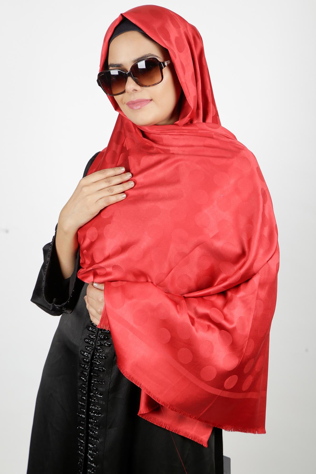 Premium Satin Red Hijab