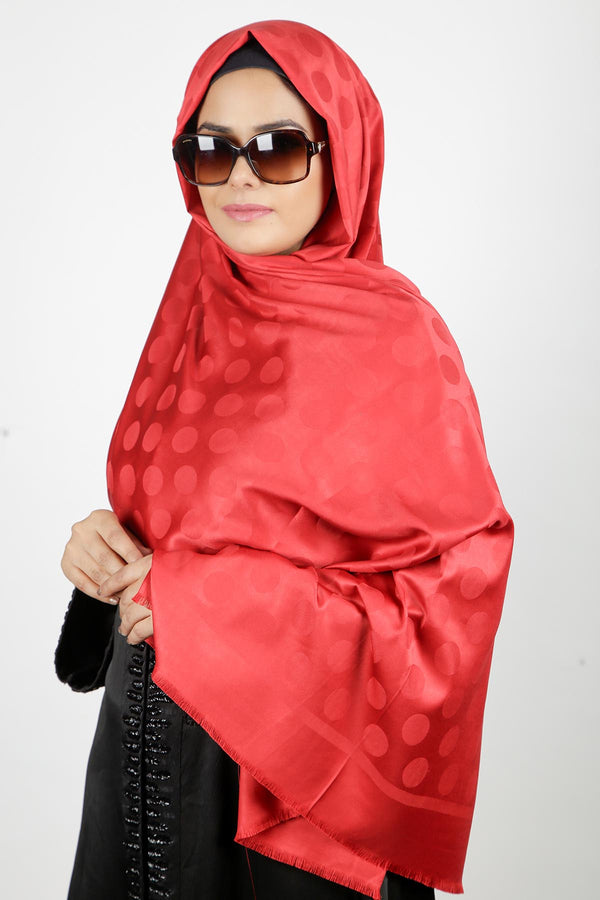 Premium Satin Red Hijab