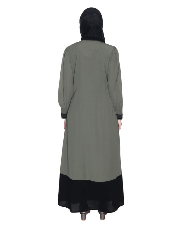 Dead Mint Spohisticated Panelled Jacket Style Abaya